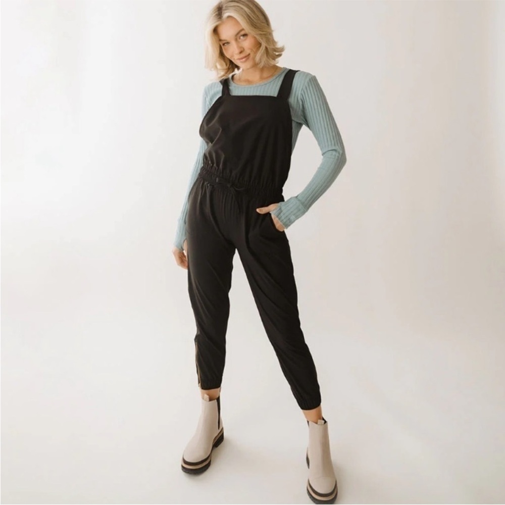 Albion Black Classic Overall Jumpsuit XS